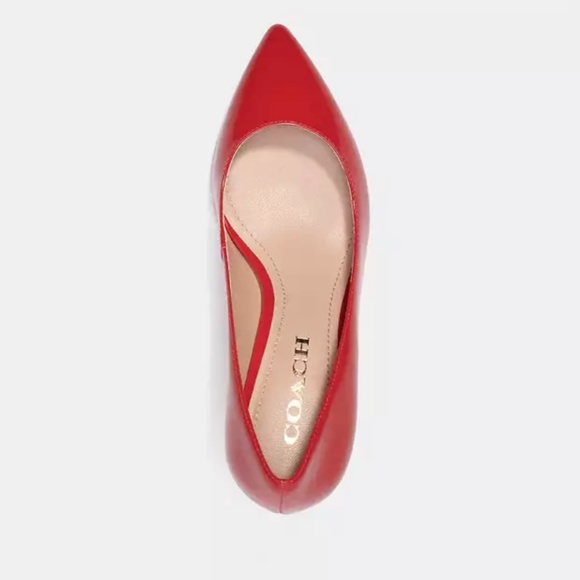 New❣️Coach Sloane Red Pump - Picture 1 of 5